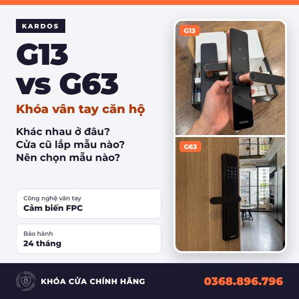 So sánh Kardos G13 và G63: khác nhau ở đâu, nên chọn mẫu nào?