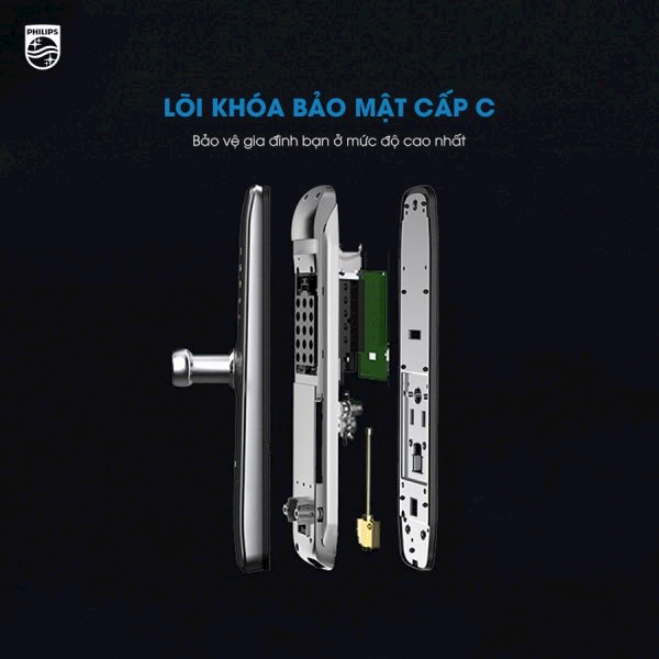 Khóa cửa vân tay Philips 7300 5