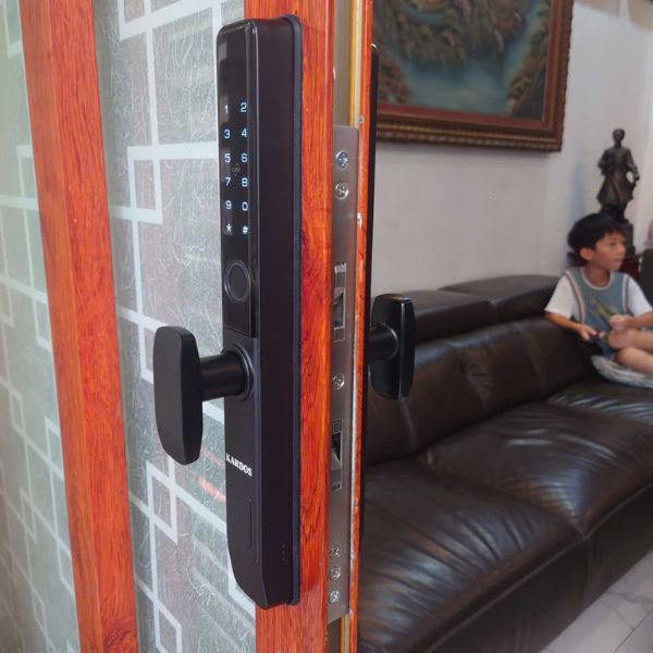 Khóa cửa lùa vân tay Kardos SmartLock A109 TN Đen - thông số kỹ thuật