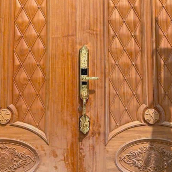 Khóa cửa vân tay tân cổ điển Avolock AC 999 FaceID Gold 