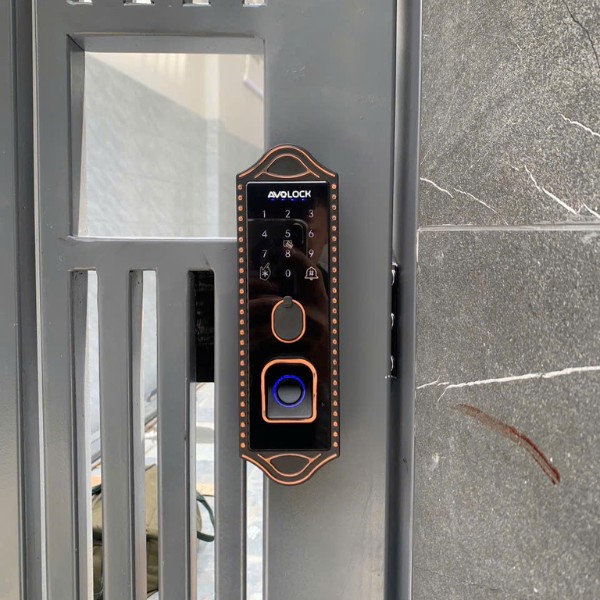 Khóa cửa cổng Avolock AG 48 mở 2 chiều chính hãng - mặt sau