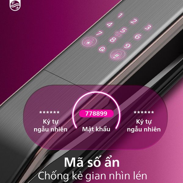 Khóa cửa vân tay Philips DDL303 Camera