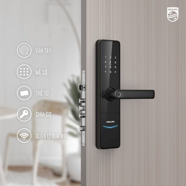 Khóa cửa vân tay Philips DDL603E