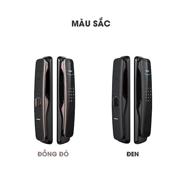 Khóa cửa vân tay Philips DDL702 8HWS Face 3D