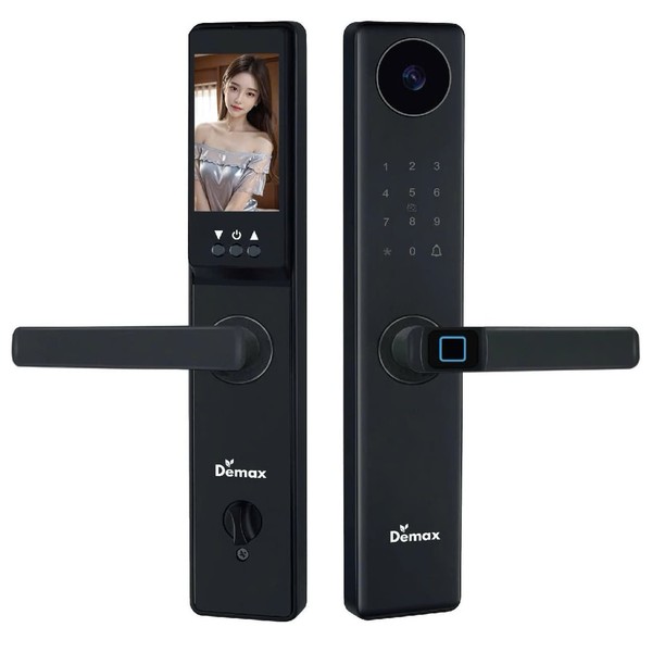Khóa vân tay thông minh có camera Demax EL-C66 chính hãng - mặt sau