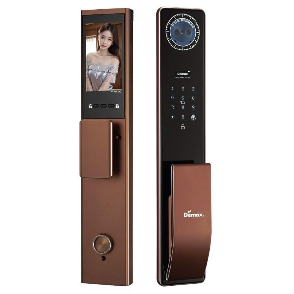 Khóa Face ID 3D có camera Demax EL-C910 chính hãng - mặt sau
