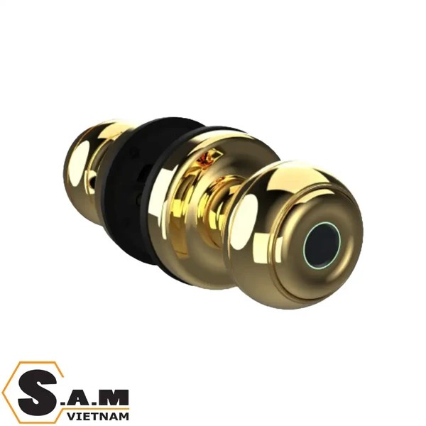 Khóa vân tay cửa phòng Demax SL106 (tay nắm tròn) chính hãng - mặt sau