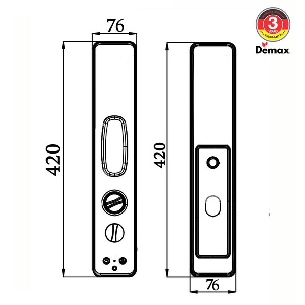 Khóa Face ID 3D Demax SL828 chính hãng - chi tiết
