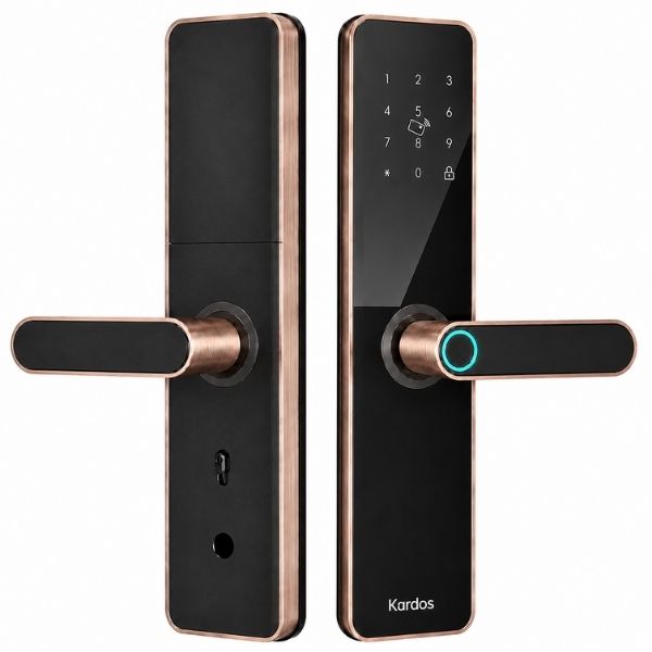 Khóa cửa vân tay Kardos SmartLock G13 Viền Đồng chính hãng tại HCM