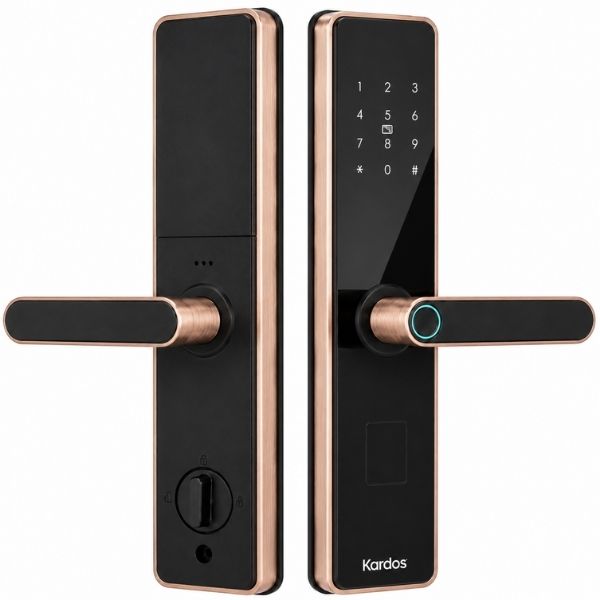 Khóa cửa vân tay Kardos SmartLock G63 Viền Đồng chính hãng tại HCM