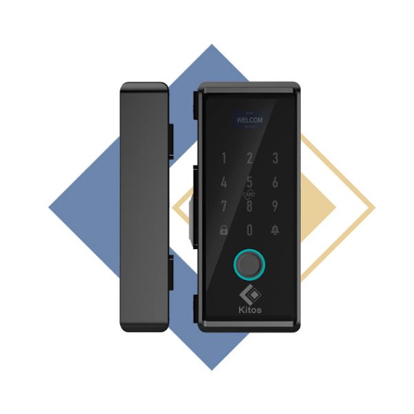 Khóa cửa kính cường lực vân tay Kitos KT GL60