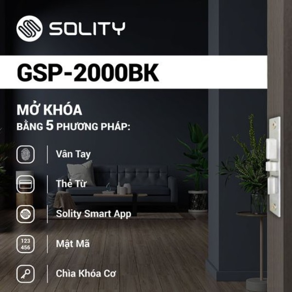 Khoá cửa Solity GSP-2000BK