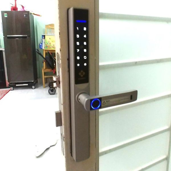 Khóa cửa vân tay cửa nhôm Hubert HBCN39 App Wifi