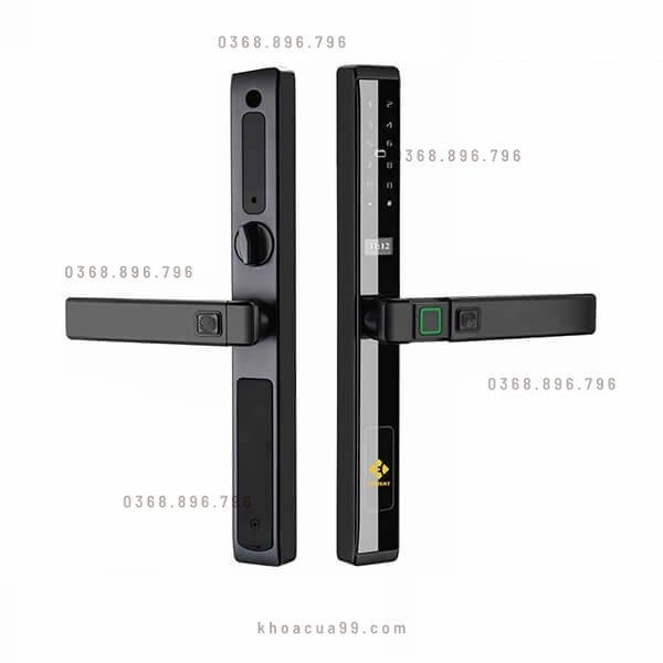 Khóa cửa vân tay cửa nhôm Hubert HB CN77