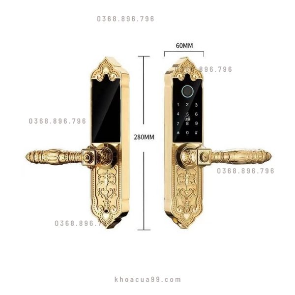 Khóa cửa Hubert HB DS79 Gold Mini