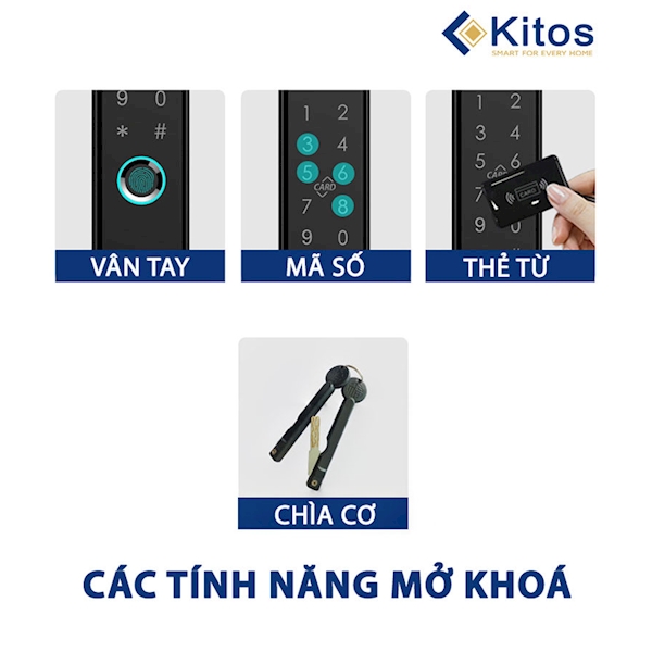 Khóa cửa nhôm vân tay Kitos KT AL38