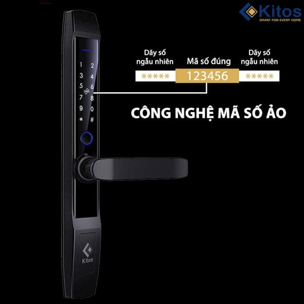 Khóa cửa nhôm vân tay Kitos KT AL520 II Plus