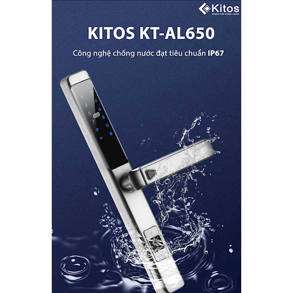 Khóa cửa nhôm vân tay Kitos KT AL650
