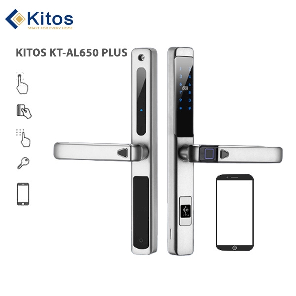 Khóa cửa nhôm vân tay Kitos KT AL650 Plus