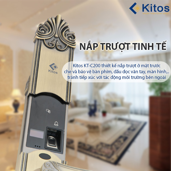 Khóa cửa vân tay tân cổ điển Kitos KT C200