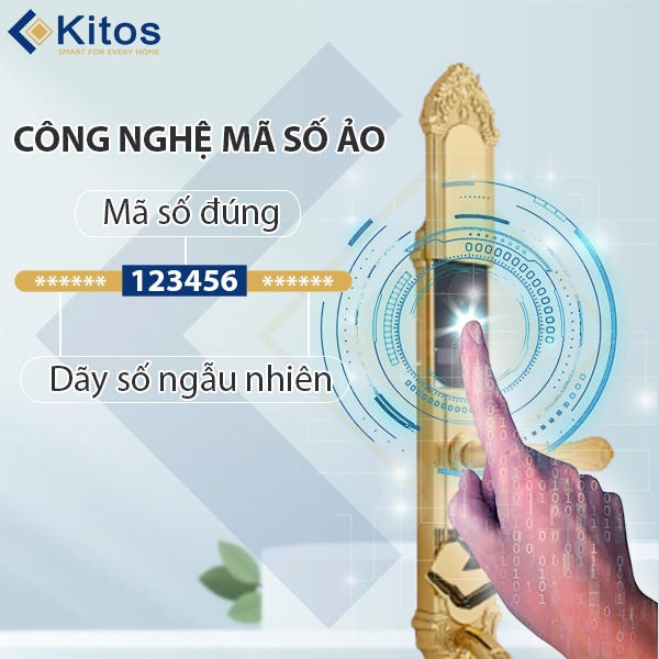 Khóa cửa vân tay tân cổ điển Kitos KT C800