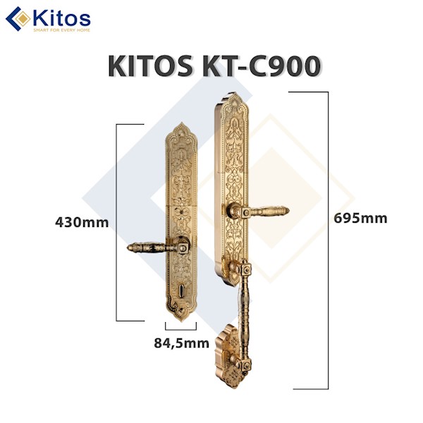 Khóa cửa vân tay tân cổ điển Kitos KT C900