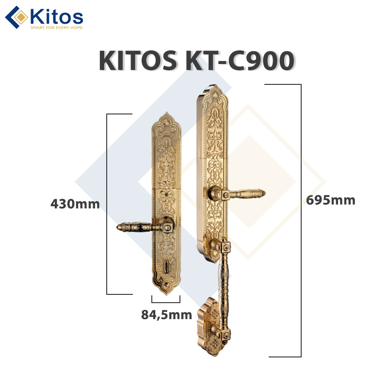 Khóa cửa vân tay tân cổ điển Kitos KT C900