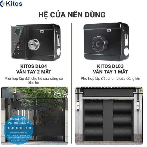 Khóa cửa cổng vân tay Kitos KT-DL03 Pro