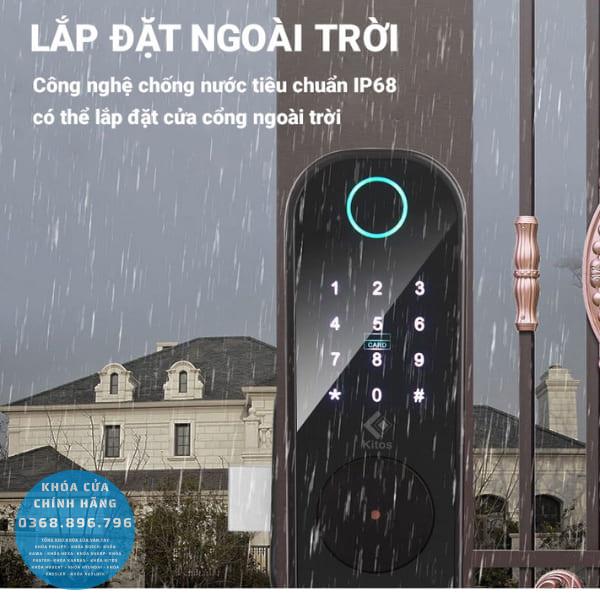 Khóa cửa cổng vân tay Kitos KT-DL03 Pro
