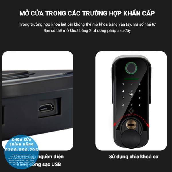 Khóa cửa cổng vân tay Kitos KT-DL03 Pro