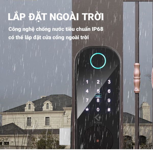 Khóa cửa cổng vân tay Kitos KT-DL04 Pro