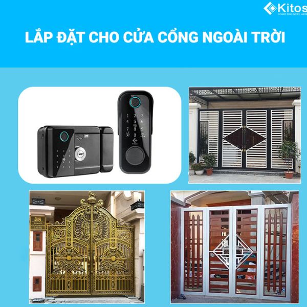 Khóa cửa cổng vân tay Kitos KT-DL04 Pro