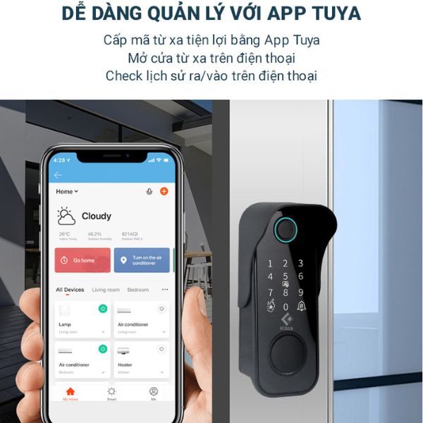 Khóa cửa cổng vân tay Kitos KT-DL04 Plus