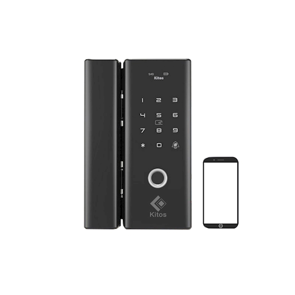 Khóa cửa kính cường lực vân tay Kitos KT GL80 Plus