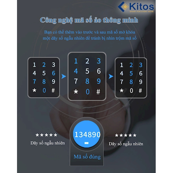 Khóa cửa vân tay Kitos KT P830
