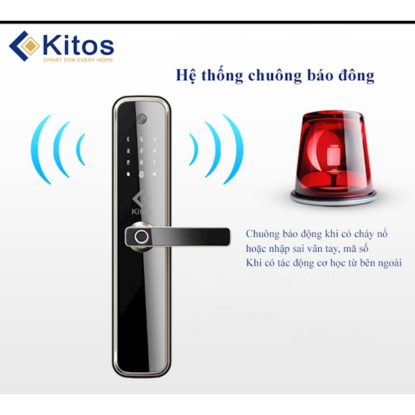 Khóa cửa vân tay Kitos KT X3, Camera trên khóa
