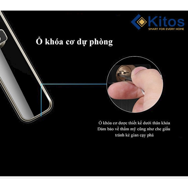 Khóa cửa vân tay Kitos KT X3, Camera trên khóa