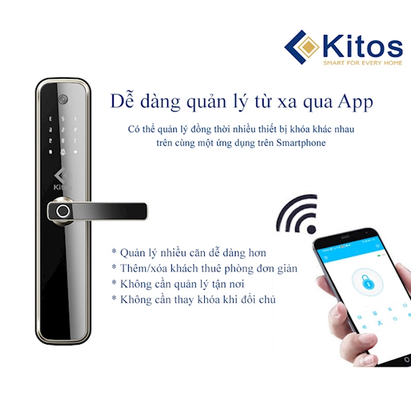 Khóa cửa vân tay Kitos KT X3, Camera trên khóa