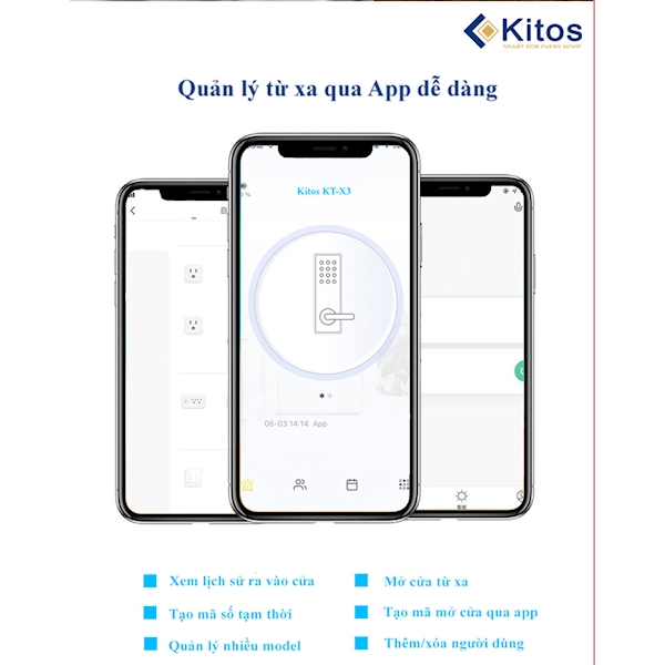 Khóa cửa vân tay Kitos KT X3, Camera trên khóa