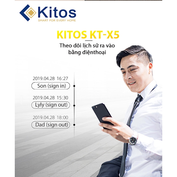 Khóa cửa vân tay Kitos KT X5