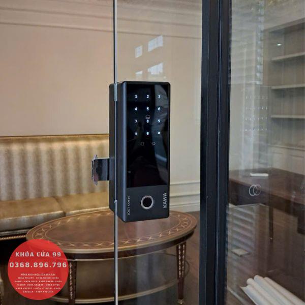 Khóa cửa kính vân tay cao cấp Kawa KG05