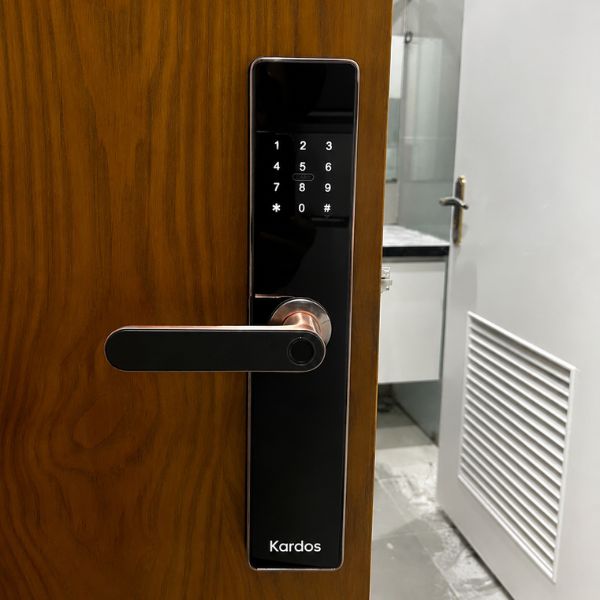 Khóa vân tay Kardos L8 viền đồng cho chung cư